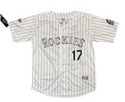 Todd Helton 2007 Colorado Rockies World Series Home White Jersey Men   s Large