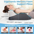 Memory Foam Wedge Pillow Orthopaedic Back Lumbar Support Bed Sleeping Pillow