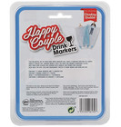 Happy Couple Themed Reuseable Glass Drink Markers Bride Groom
