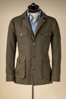 Linen Men Safari Jacket Summer With Belt Outdoor Vintageprom Casual Hunting Coat