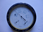Vintage Mcm German Hygrometer Barometer Thermometer Weather Station Wall Mount