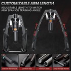3-in-1 Hydraulic Arm Trainer With Ab Roller  22-440lbs Adjustable Strength