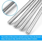 4 Pcs 1 2 13 Fully Threaded Rod 12 Inch Long 304 Stainless Steel Screw