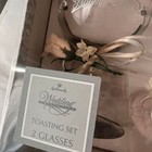 Hallmark Wedding Collection Bride   Groom Champagne Toasting Coupes Set In Box
