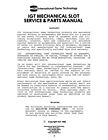 Igt Mechanical Slot Machine Service   Parts Manual 1985  120 Page 