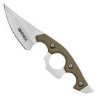 6 75  Desert Tan Tactical Full Tang Cleaver Fixed Blade Hunting Knife   Sheath