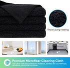 Black Microfiber Cleaning Cloth  12 Pack Premium Microfiber Towels For Cars  Lin