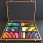 Artists Loft Soft Oil Pastels Wood Box Set Of 72 Assorted Colors - Used