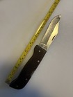 Large Vintage Folding Knife Unknown Maker   Works Good See Pics For Condition