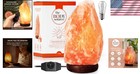 Handcrafted 11-15lb Himalayan Salt Lamp With Dimmer Switch   Spare Bulb Included
