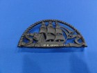 Vintage Wilton Cast Iron Trivet  Old Ironsides - Black - Excellent Condition