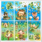 160 Pcs St  Patrick s Day Window Clings  9 Sheets St  Patrick s Day Window 