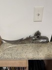 21  Fantasy Dragon Dagger Display Short Sword Etched Flame Stainless Blade
