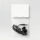 Wired Earbuds Black  3 5mm Jack In-ear Headphones  Abs Cushion