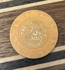   25 From The Treasure Bay Casino Biloxi  Mississippi Roulette Casino Poker Chip