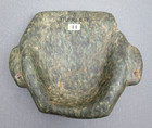 Pre-columbian Olmec Style Green Stone Mask