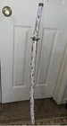 Vintage Kanji Inscribed 39 5  Samurai Katana Sword Blood Shed Sheath