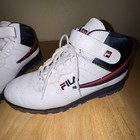 Authentic Fila Mens F13 Weathertech 1sh40118-125 White Navy Boot Size 11