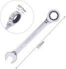 Ratcheting Combination Wrench 1 4 Inch 72 Tooth Cr V Steel Angled Mechanic Tool