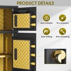 6 5 Cub Extra Large Home Safe Box With Double Door   Led Screen   Deposit Slot