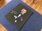 Frank Sinatra - 8x10 Color Photo Signed  printed Signature  Heavy Stock Nm