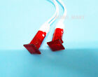 120v 220v Square Red Neon Panel Indicator Light Lamp 10mm With Cable Hifi Diy