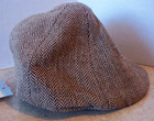 Baby Jeff Cap Brown Herringbone Newsboy Cat   Jack Newborn Nwt Photo Prop