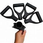 1 2pcs D Handle Shovel Grip Replacement Plastic Garden Spade Fork Handle Black