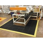 Wearwell 572 Interlocking Drainage Mat Tile  Rubber  3 Ft W X 3 Ft L  5 8 In