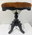 Antique Wood Piano Organ Stool Charles Parker Co Adjustable
