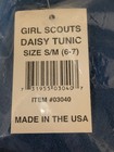 Girl Scouts   Girl Guides Daisy Tunic Uniform Vest Blue S m  6-7   03040
