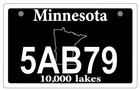  new  Minnesota Black Atv utv License Plate  now Available W frame   1 Plate  Mn