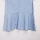     zara Kids New With Tags Girls Denim Chambray Ruffle Dress Size 9