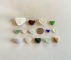 Genuine Beach Sea Glass Perfectly Heart-shaped Beautiful Colors Surf-tumbled