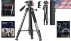Ultra-stable 74-inch Tripod Stand For Cameras   Cell Phones - Backpack Ready