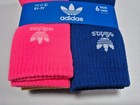Adidas Youth Boys Crew  Multi Sports Multi Color Sports  Socks 6 Pair Size 5y-7y