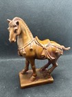 Vintage Asian Chinese Carved Stone Horse Equine Statue Soapstone Sculpture Tang