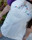 Adorable Vintage Ladies Apron Full Embroideed Appliqued Pocket Handmade Cotton