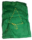 Christmas Felt Burlap Tree Hanging Handmade Decoration Stitched Ornaments 14 x9 