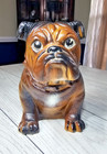     rare Vintage Mack Trucks Bulldog Dog Plastic Piggy Bank Original Plug Stamped