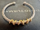 Davld yurman925silver 4 Mm Rotating Curved Round Head Bracelet