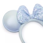 Minnie Mouse Ear Headband For Adults     Winter Blue Nwt