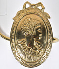  4  Hollywood Regency Brass Gibson Girl Window Curtain Tiebacks Holdbacks By Nty
