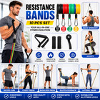 10pcs Resistance Bands For Home Workout Exercise Yoga Crossfit Fitness Training