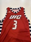 Game Worn Used Jersey Uic Flames Illinois Chicago Mens Large  3 Wiley