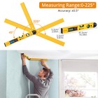 Neoteck Lcd Digital Protractor Angle Finder Gauge Spirit Level Backlit 0 225  