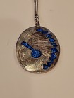 Vintage Silver Tone Native American Keychain