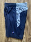 Champion Boys Mesh Athletic Shorts Blue gray Colorblock Polyester Size 5 6