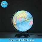 World Globe Metal Stand Earth Ocean Rotating World Map Geography Desktop