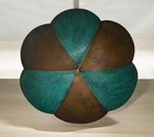 Stunning Vintage Mid Century Patinated Hand Hammered Copper Bowl   Centerpiece